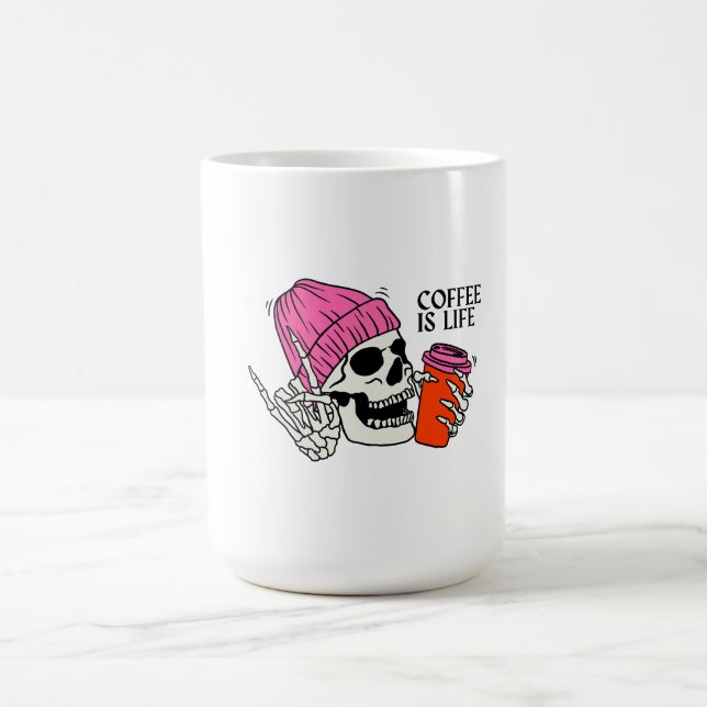 Adulting är svårt att äta kaffe Mugg (Center)