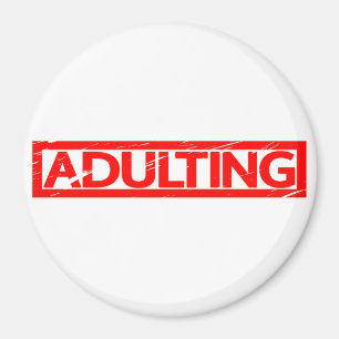 Adulting Frimärke Magnet