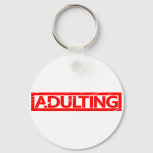 Adulting Frimärke Nyckelring