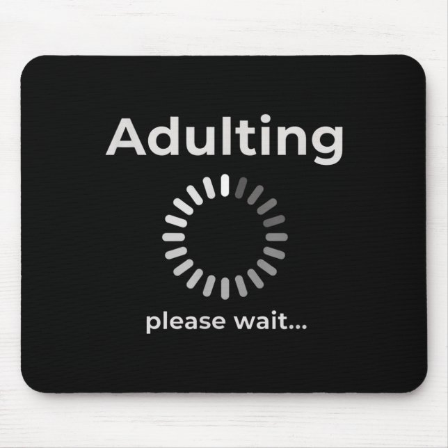 Adulting Humor Novelty Apparel, Adulting Please Wa Musmatta (Framsidan)