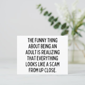 Adulting? Jag skulle inte rekommendera Vykort