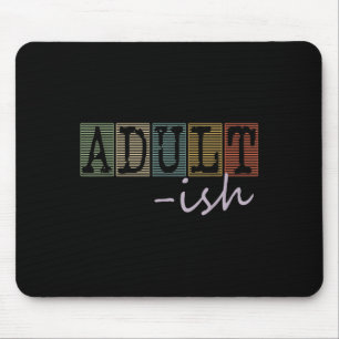 Adultish Roliga meningar Vintage Stil Graphic Nove Musmatta