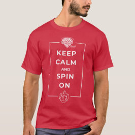 Adults' Hanukkah Shirt - "Keep Calm and Spin On" T Shirt