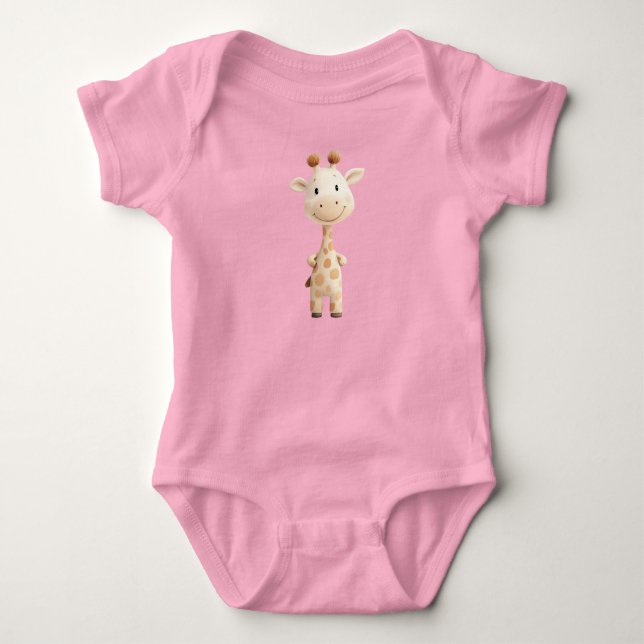 "Aduly Newborn Giraffe Baby Bodykostym" T Shirt (Framsida)