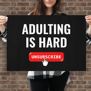 Aduting är svår - avbryt abonnemang Anpassadets Poster
