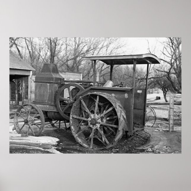 Advance Rumely Tractor, 1936 Poster (Framsidan)