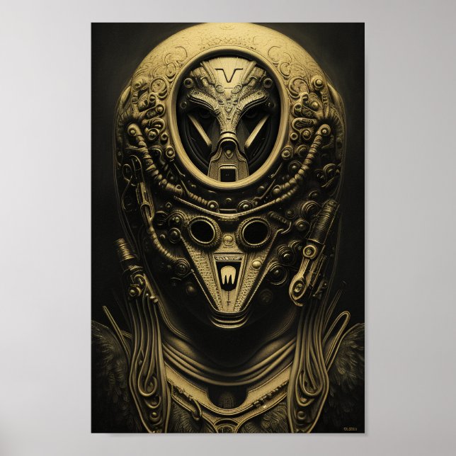 Advanced Alien Helmet Poster (Framsidan)