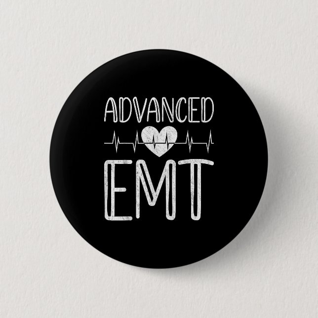 Advanced Emt - Akut Medical Technician Ems Pa Knapp (Framsida)