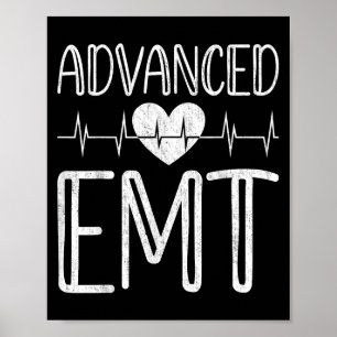Advanced Emt - Akut Medical Technician Ems Pa Poster