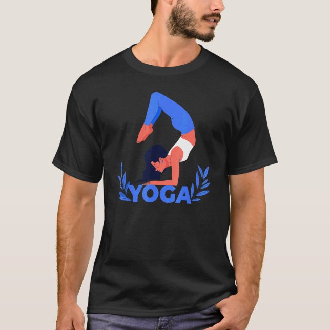 Advanced Pose Meditation Yoga T Shirt (Framsida)