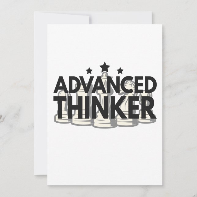 Advanced Thinker Funny Chess PLayer Gift Julkort (Framsida)