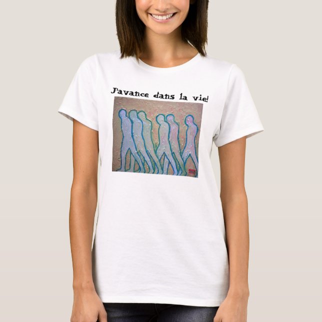 AdvancingMan5 J'avance dansla tävlar! Tee Shirt (Framsida)