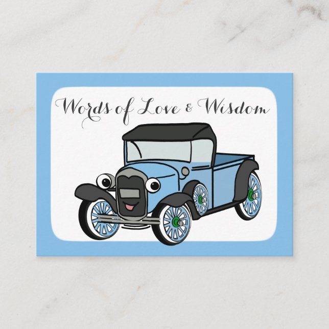 Advelskort för babyskor rådkort (Framsida)