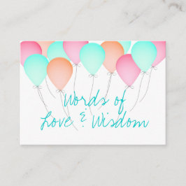 Advelskort för babyskor rådkort