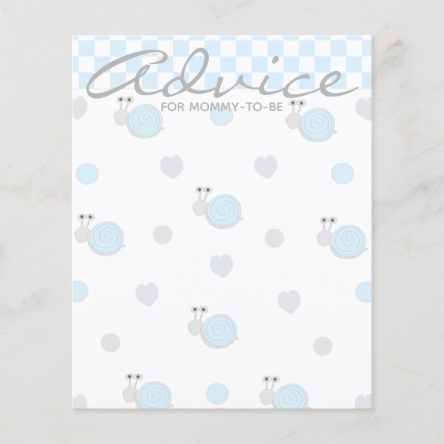 Advelskort för babyskor "Snips and Snigel" (Framsida)