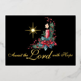 Advent Await the Lord med Hope-julstjärnan