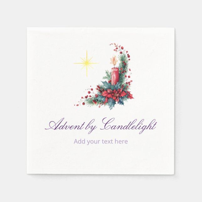 Advent by Candlelight Women Ministry P Christmas Pappersservett (Framsidan)