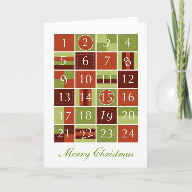 Advent Calendar Helgkort (Framsida)
