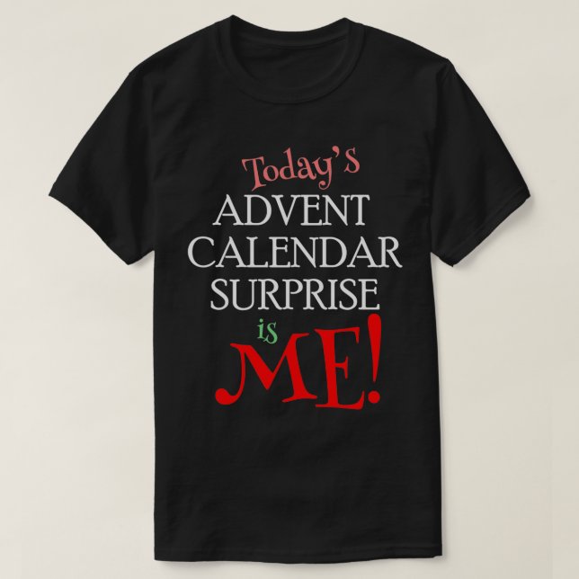 Advent Calendar Par Humor T Shirt (Design framsida)