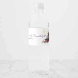 Advent Candlelight Women Ministry Christmas Wreath Vattenflaskor Etikett