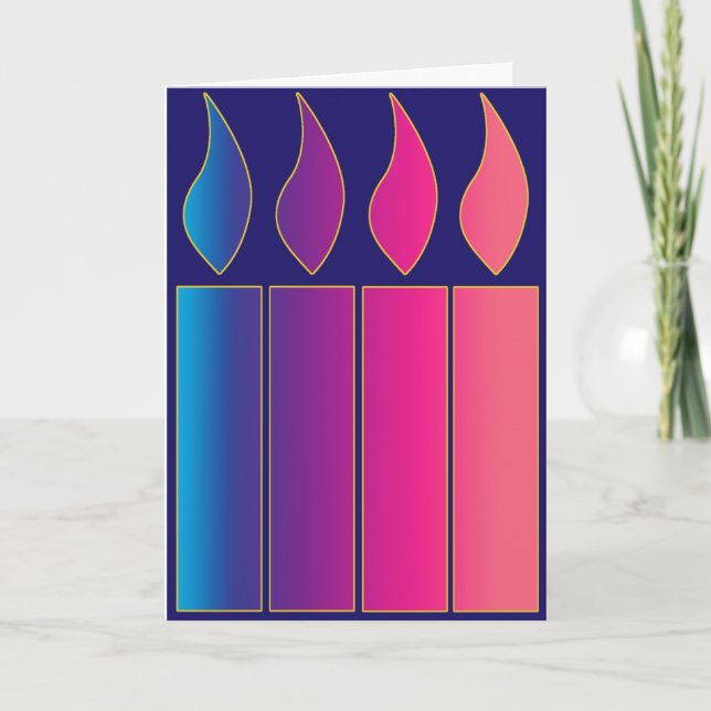 Advent Candles-kort Kort (Framsida)