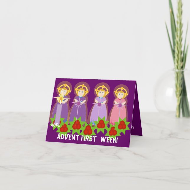 ADVENT First Week - Hope-Customized Helgkort (Framsida)
