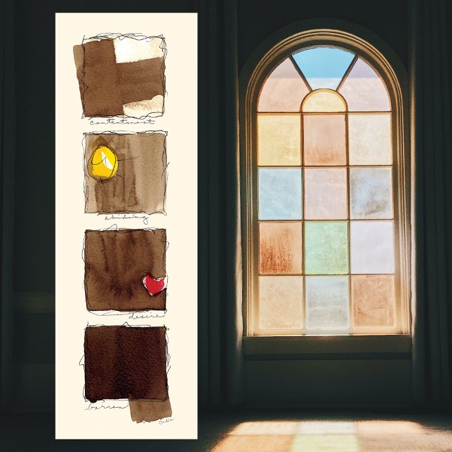 ADVENT JOURNEY BARREN DESIRE ABIDE CONTENTMENT FOTOTRYCK (Skapare uppladdad)