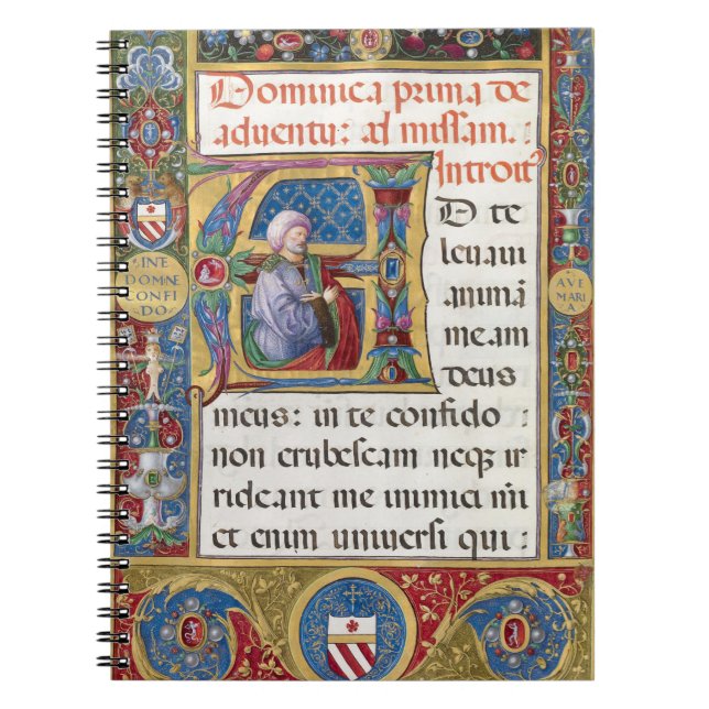 Advent jul Liturgy Medieval Manuscript Anteckningsbok (Framsidan)