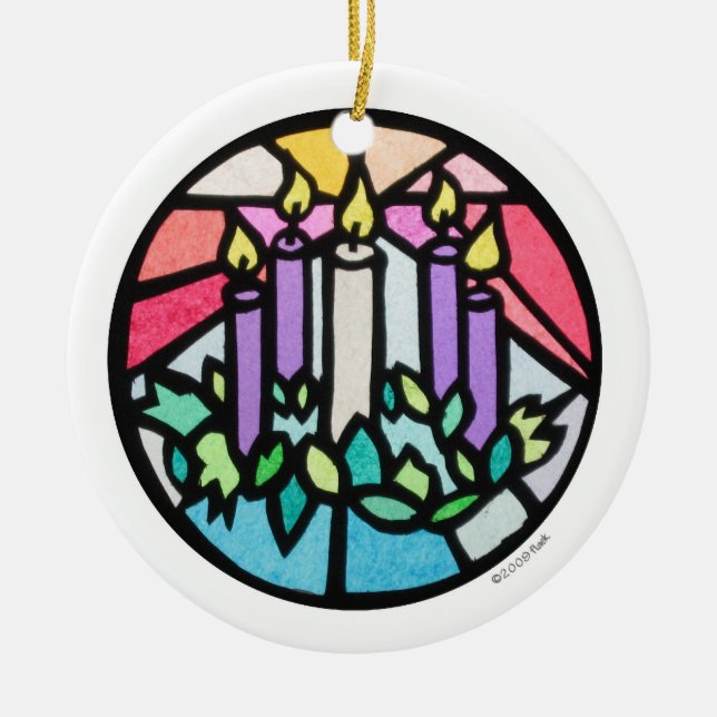 advent julgransprydnad keramik (Framsidan)