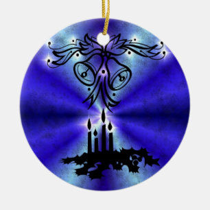 Advent, julsaga på Blå Gröntens regnbåge Julgransprydnad Keramik