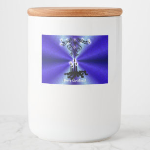 Advent, julsaga på Blå Gröntens regnbåge Mat Etiketter