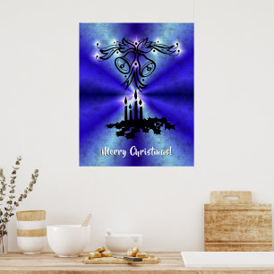 Advent, julsaga på Blå Gröntens regnbåge Poster