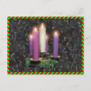 Advent Ljusstakar Vykort