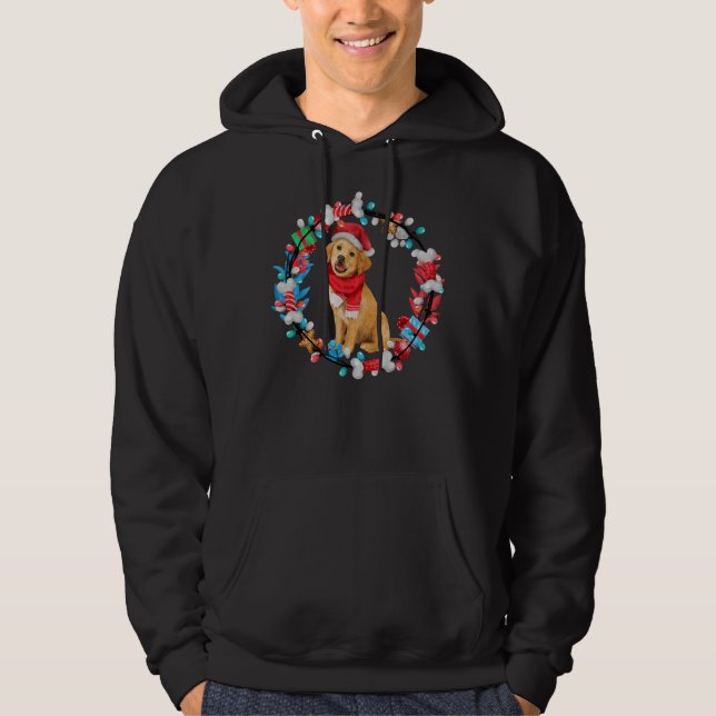 Advent Wandelabrador Retriever jul Hoodie (Framsida)