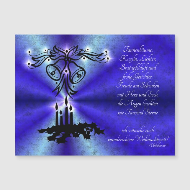 Advent, Weihnachten, Gedicht auf Deutsch (Framsida)