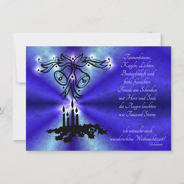 Advent, Weihnachten, Gedicht auf Deutsch (Framsida)