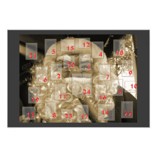 adventskalender mit nikolaus fototryck