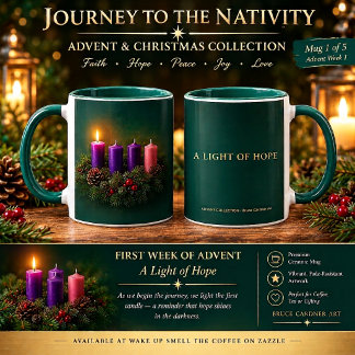 Adventskrans – Första Adventsveckan Kaffe Mugg