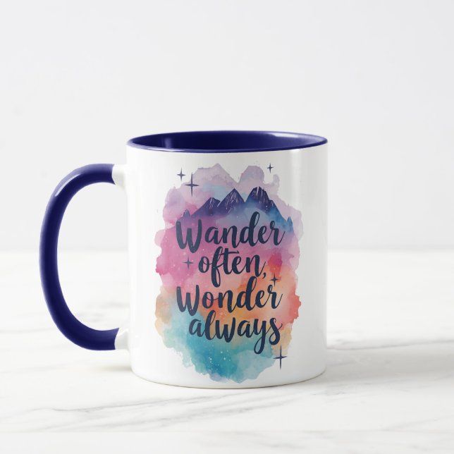 Adventure and Exploration Typography Mugg (Vänster)