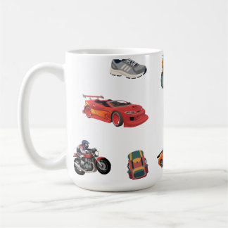 Adventure and Racing Enthusiast Peel and Stick  Kaffemugg