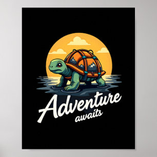 Adventure Awaits är vandringseventyr är utomhus A Poster