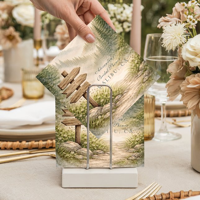 Adventure Awaits Bridal Shower Pappersservett (Skapare uppladdad)