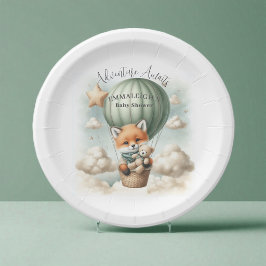 Adventure Awaits Hot Air Balloon Fox Baby Shower