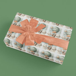 Adventure Awaits Hot Air Balloon Fox Baby Shower Presentpapper