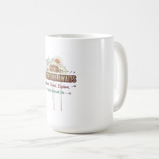 Adventure Awaits  Kaffemugg (Framsida höger)