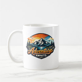 Adventure Awaits – Mountain Landscape Outdoor  Kaffemugg
