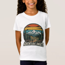 Adventure Awaits Retro Camping T-Shirt