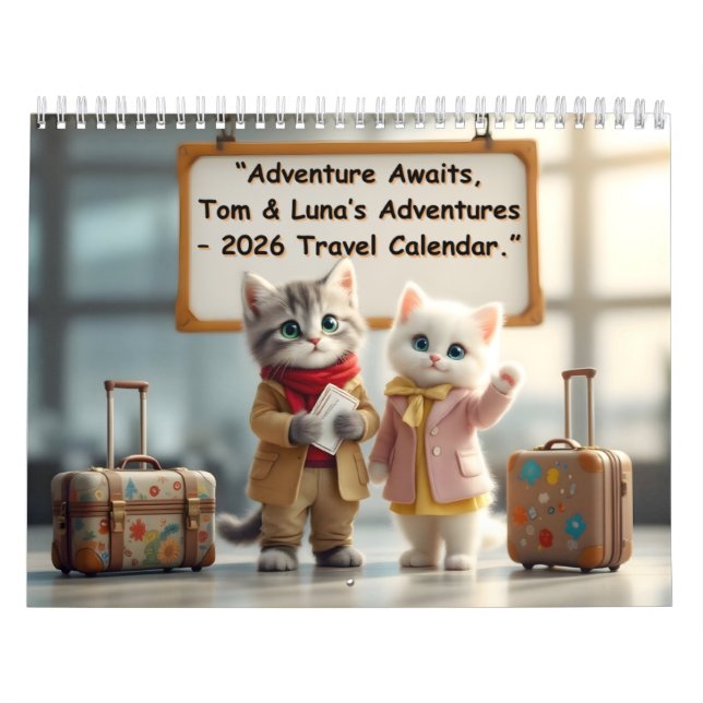 Adventure Awaits – Tom & Luna’s Adventures™ 2026 T Kalender (Omslag)
