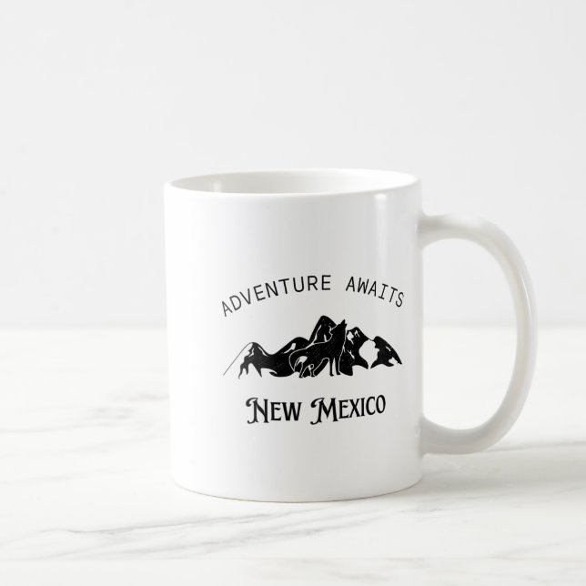 Adventure Awaits Vacation Travel New Mexico  Kaffemugg (Höger)