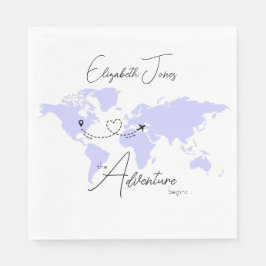 Adventure Begins College Graduation Party Pappersservett